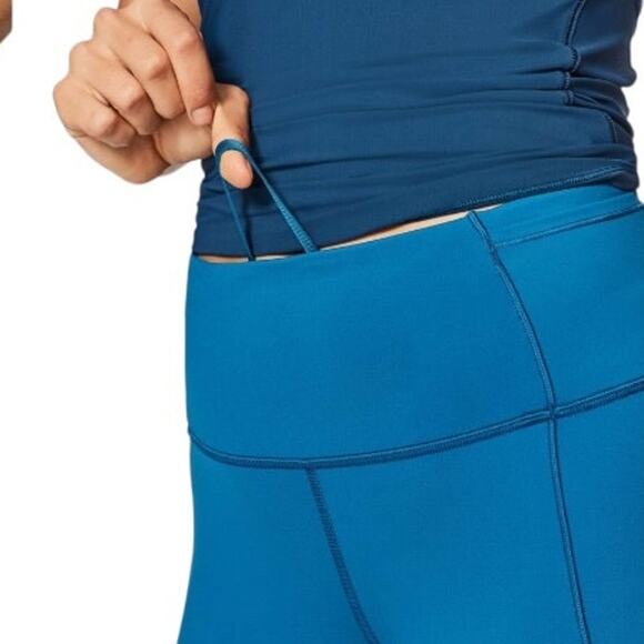 EUC Lululemon Fast Free Crop II Nulux 19" Capri Blue Size 6 - Picture 6 of 13